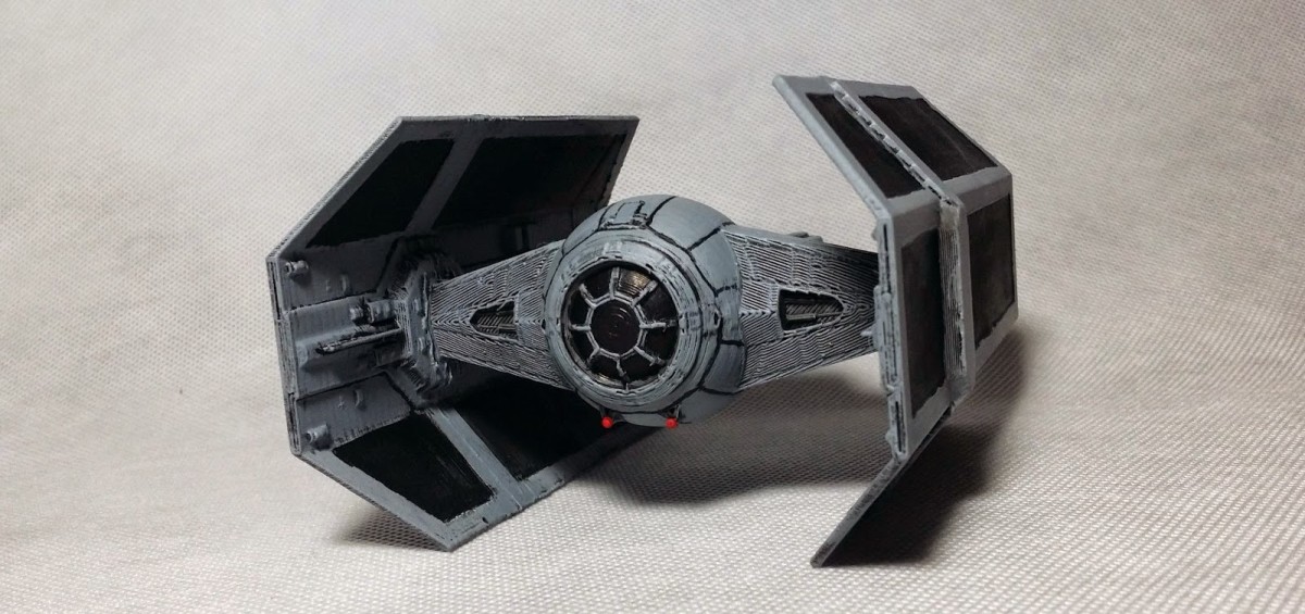 Star Wars Druk 3D modele X-wing tie-fighter
