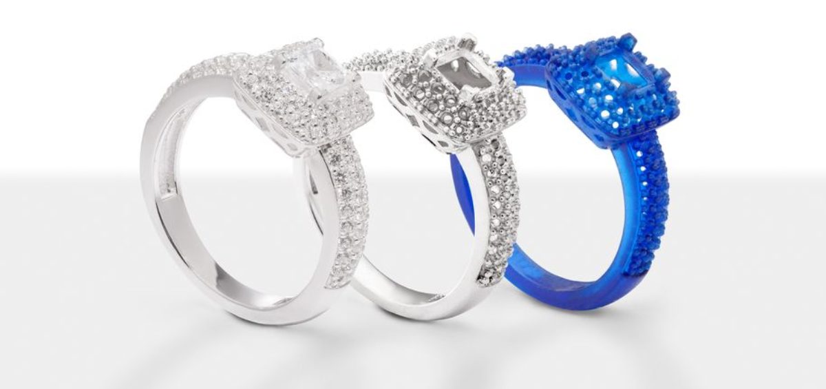 Biżuteria drukowana w 3D - pierścionek